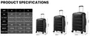 Valise soute grande beige rigide 71 cm