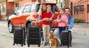 Valise soute grande violet rigide 71 cm