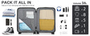 Valise cabine rouge rigide 50 cm