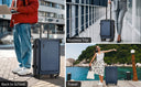 Valise soute grande gris rigide 77 cm