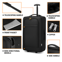 Valise cabine bleu souple 51 cm