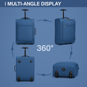 Valise cabine gris souple 51 cm