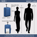 Valise cabine noir souple 51 cm