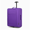 Valise cabine violet souple 51 cm