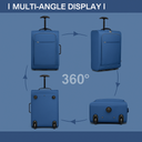 Valise cabine violet souple 51 cm
